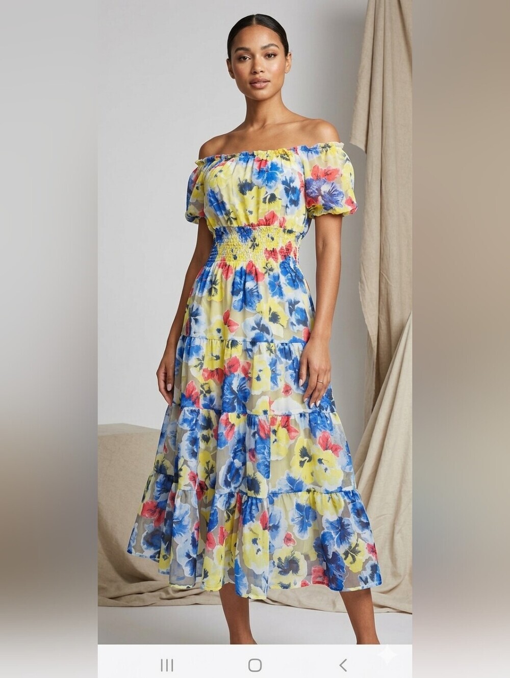 BGL Vibrant Floral Maxi Dress